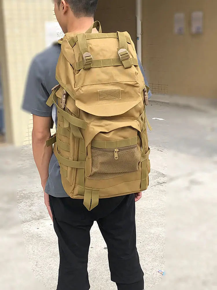 50l tactical internal frame molle backpack with waterproof oxford material - product image