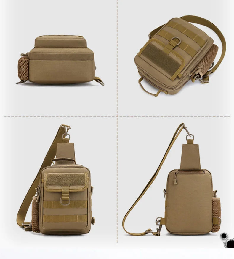 600d nylon multifunctional tactical molle shoulder crossbody messenger bag - product image