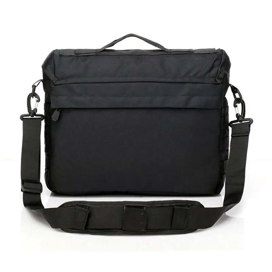 600d nylon tactical molle laptop messenger backpack with multiple compartments - product image