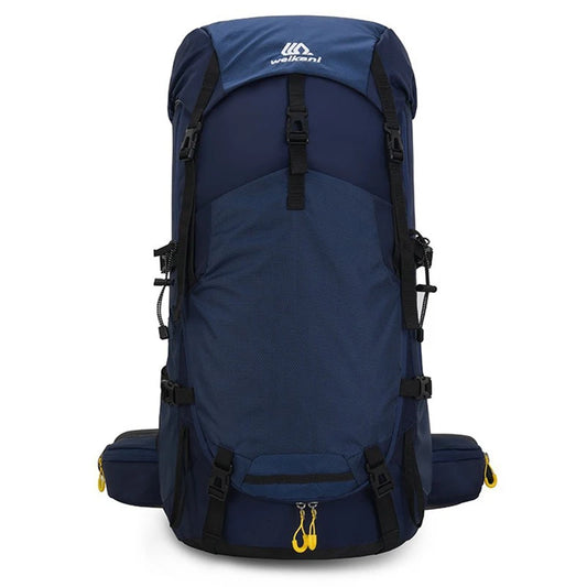 60l climbing camping backpack with rain cover and hydration compatibility, nylon - product image