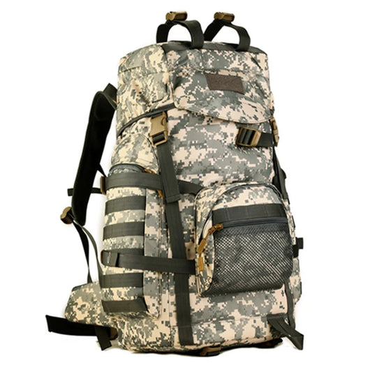 60l men's military tactical nylon backpack multifunctional outdoor rucksack - product image