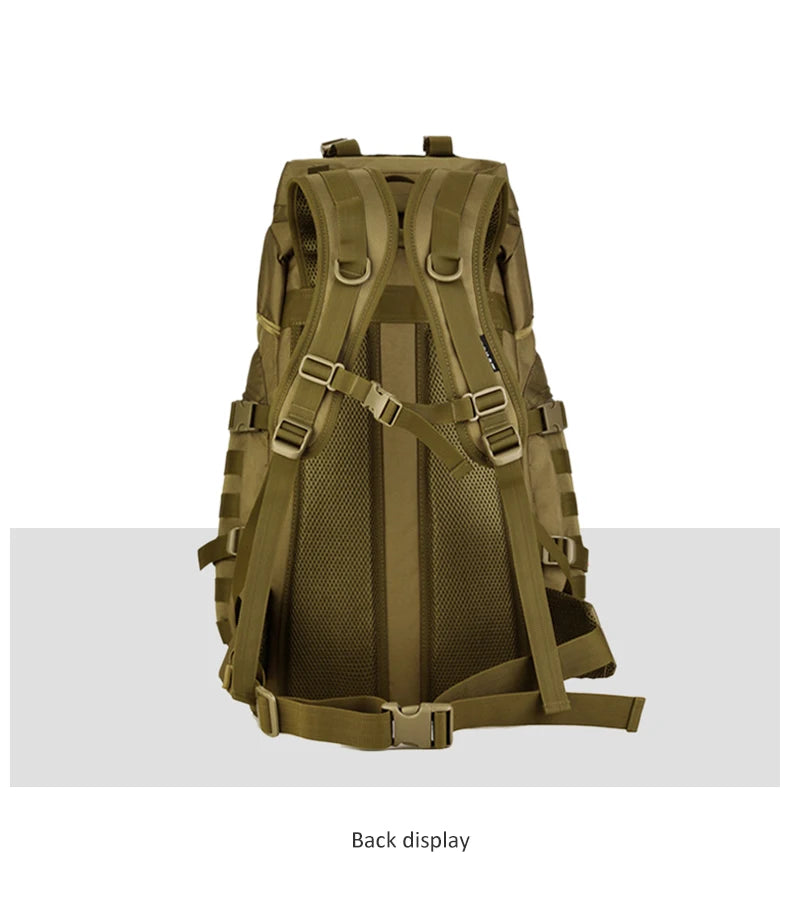 60l men's military tactical nylon backpack multifunctional outdoor rucksack - product image