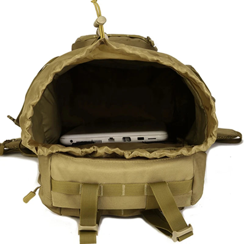 60l men's military tactical nylon backpack multifunctional outdoor rucksack - product image