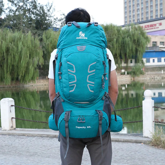60l oxford mountaineering backpack with reflective stripe and detachable system - product image