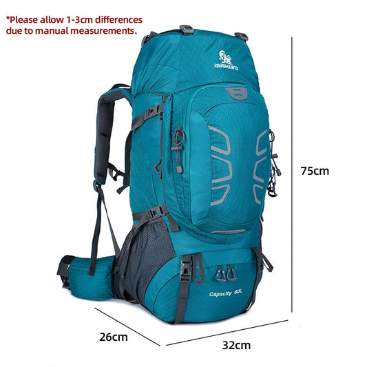 60l oxford mountaineering backpack with reflective stripe and detachable system - product image