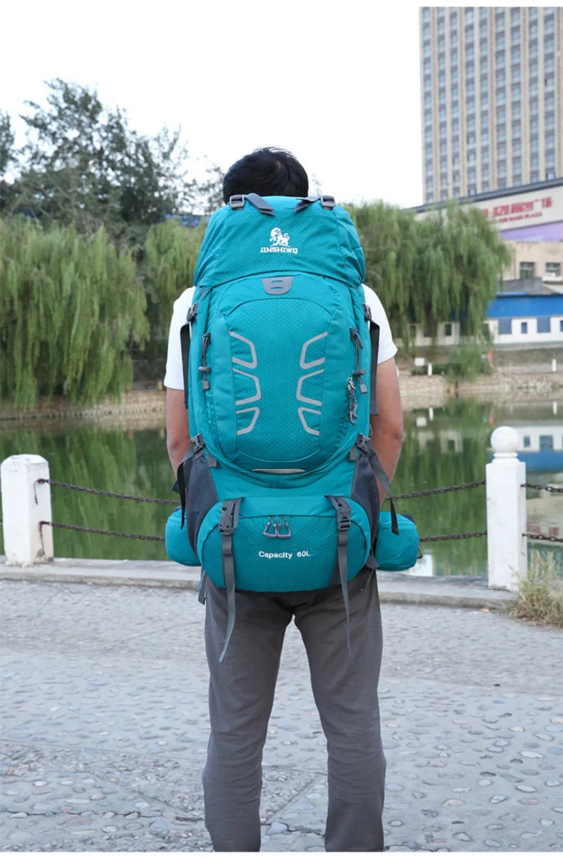 60l oxford mountaineering backpack with reflective stripe and detachable system - product image