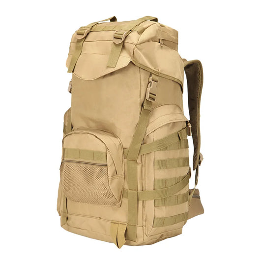 60l softback molle waterproof camping backpack with nylon material, multi colors - product image