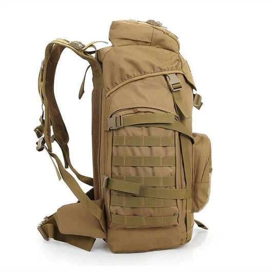 60l softback molle waterproof camping backpack with nylon material, multi colors - product image