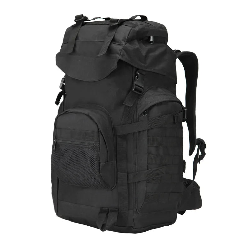60l softback molle waterproof camping backpack with nylon material, multi colors - product image