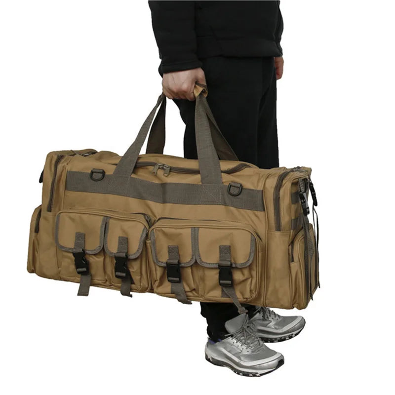 60l tactical nylon bag men's camo cs large capacity camping outdoor sports shoulder - product image