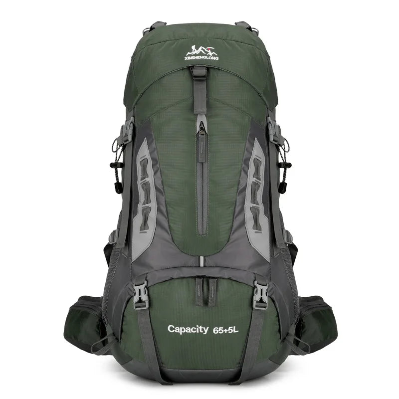 70l large capacity waterproof nylon camping backpack with multiple color options - product image