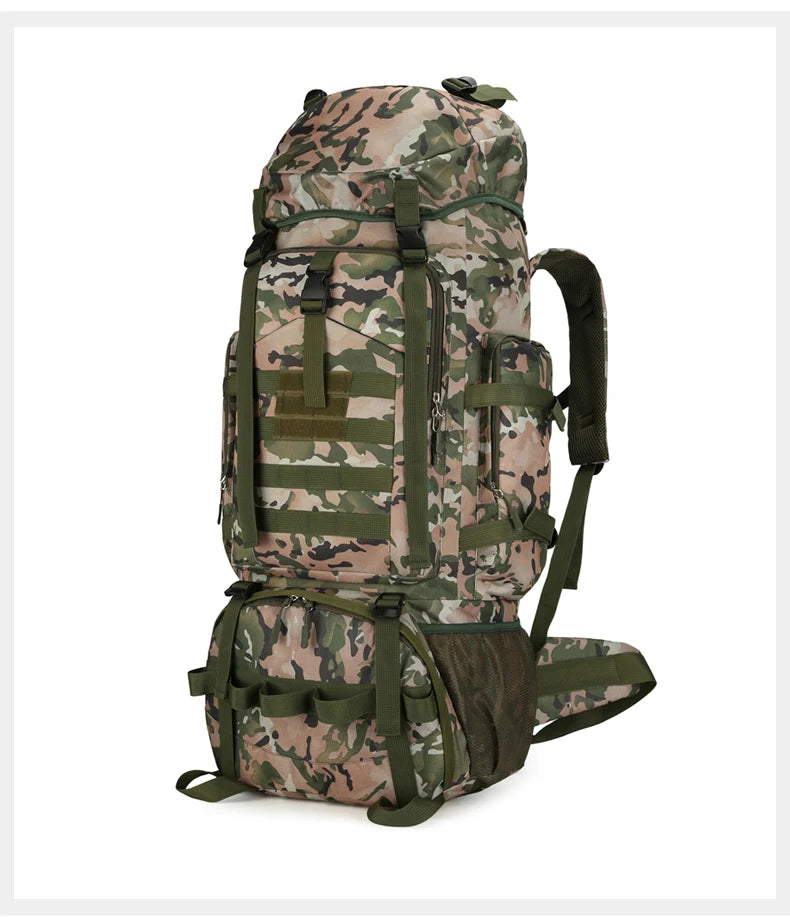 90l softback tactical molle climbing backpack with oxford material and multi-pockets - product image