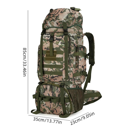 90l softback tactical molle climbing backpack with oxford material and multi-pockets - product image