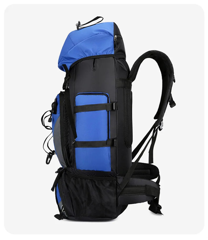 90l waterproof large capacity hiking trekking backpack with nylon material - product image