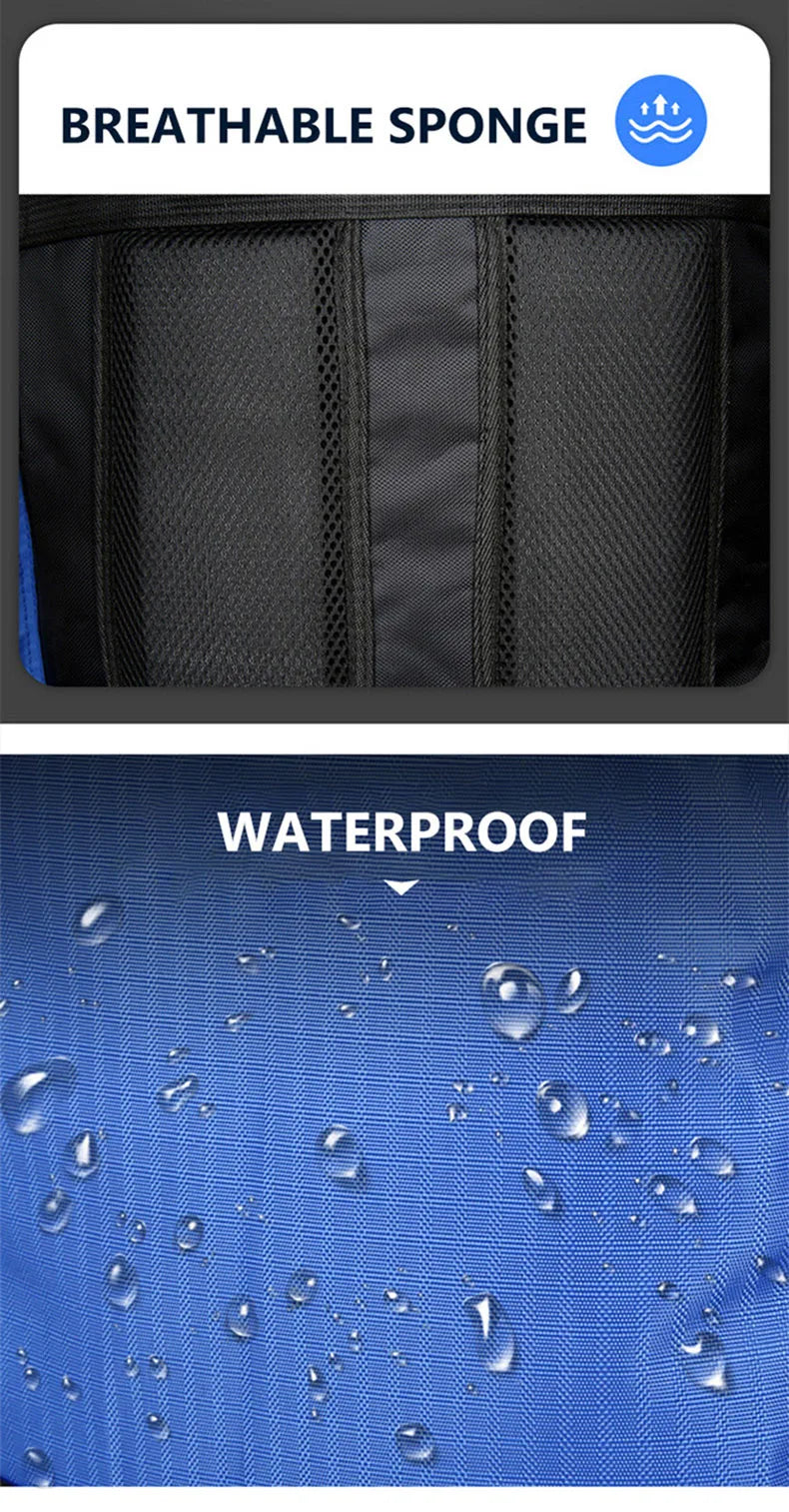 90l waterproof large capacity hiking trekking backpack with nylon material - product image