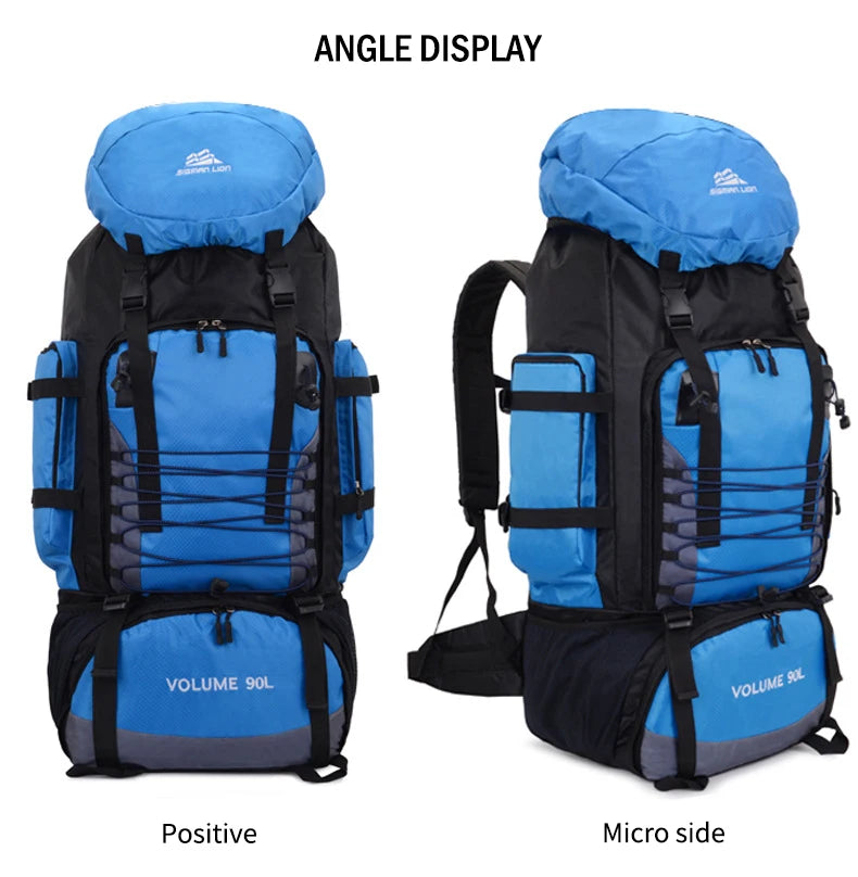 90l waterproof nylon tactical camping hiking climbing backpack - product image