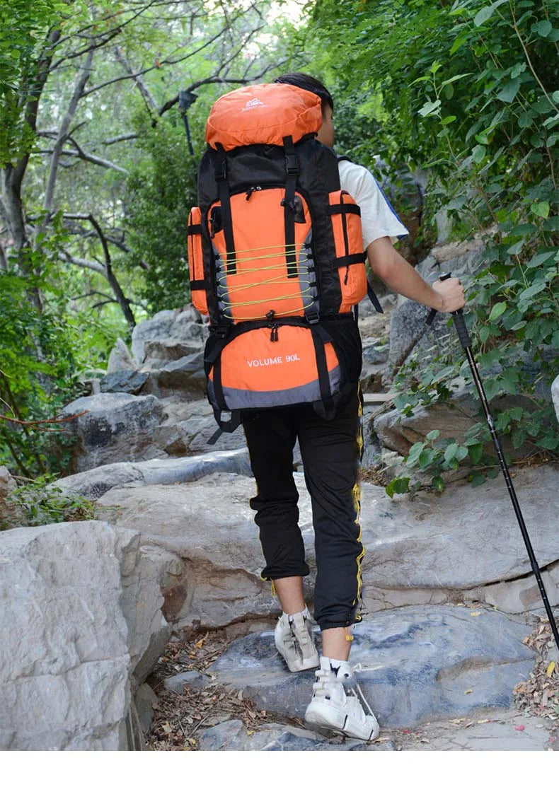 90l waterproof nylon tactical camping hiking climbing backpack - product image