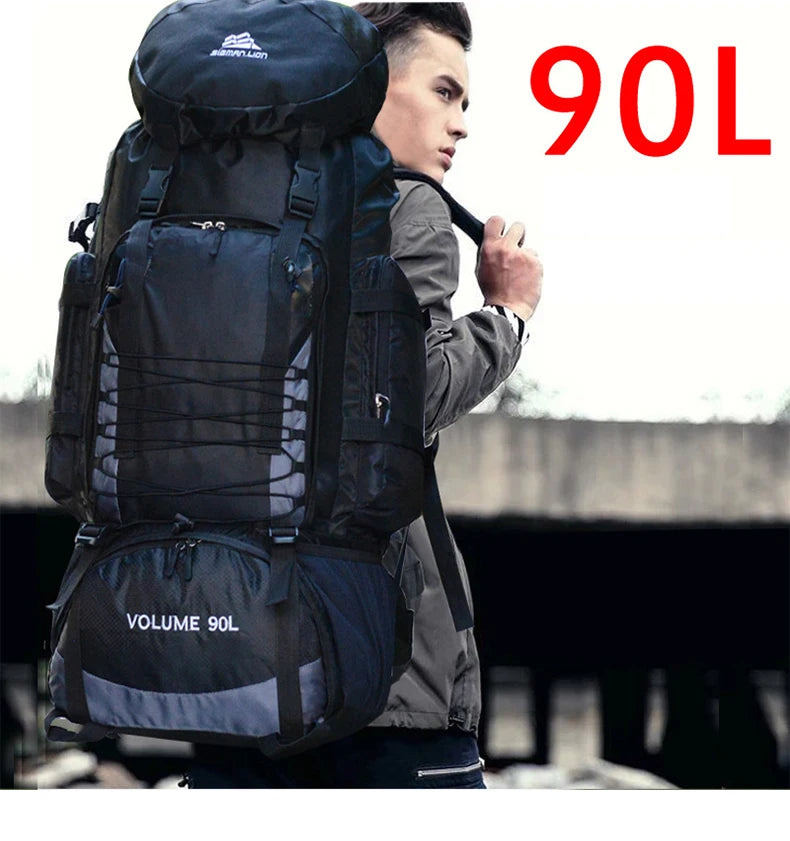90l waterproof nylon tactical camping hiking climbing backpack - product image