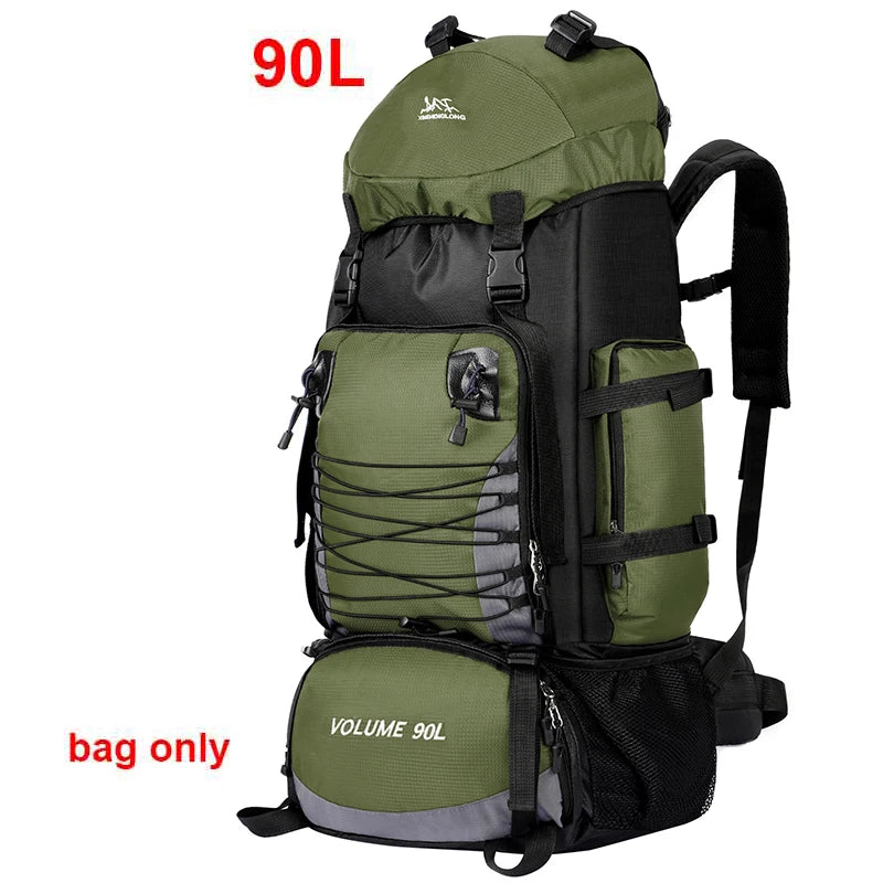 90l waterproof nylon tactical camping hiking climbing backpack - product image