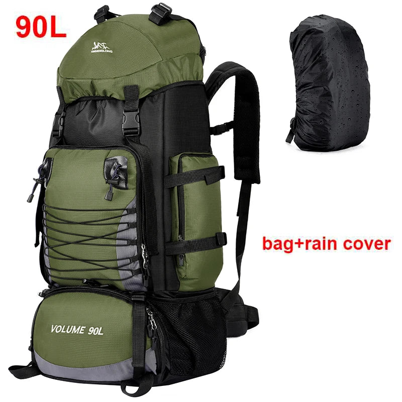 90l waterproof nylon tactical camping hiking climbing backpack - product image