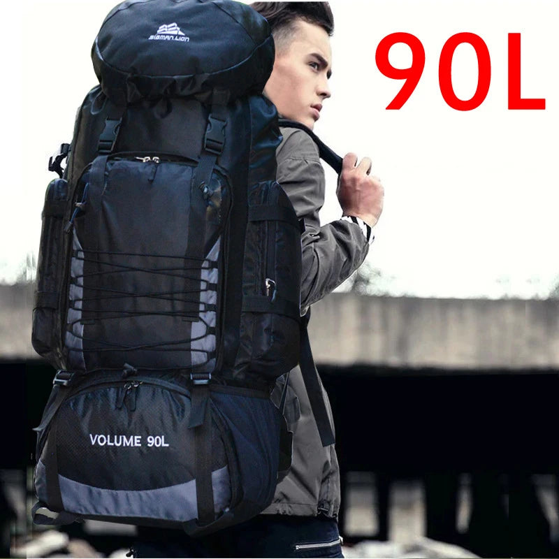 90l waterproof nylon tactical camping hiking climbing backpack - product image