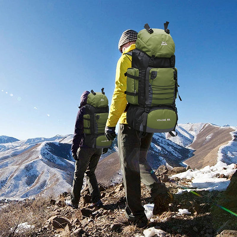 90l waterproof nylon tactical camping hiking climbing backpack - product image