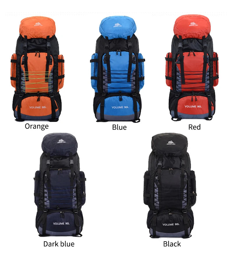 90l waterproof nylon tactical camping hiking climbing backpack - product image