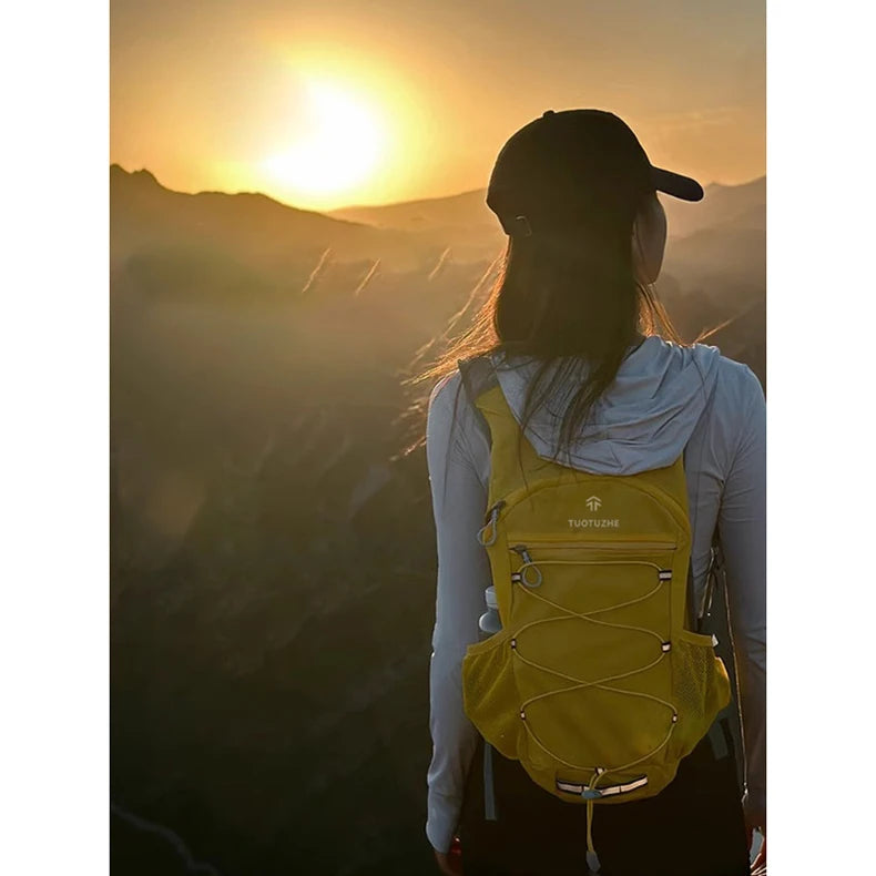 9l hydration climbing backpack with reflective strip and multiple storage pockets - product image