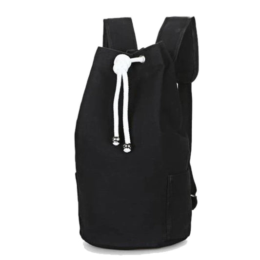 Canvas drawstring gym backpack for sports with large capacity - product image