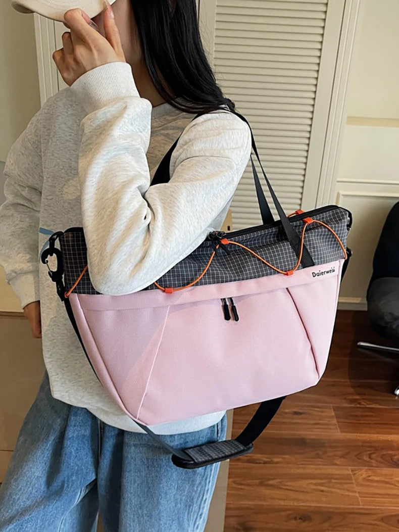 Fitness nylon yoga bag dry wet separation large capacity shoulder tote bag - product image