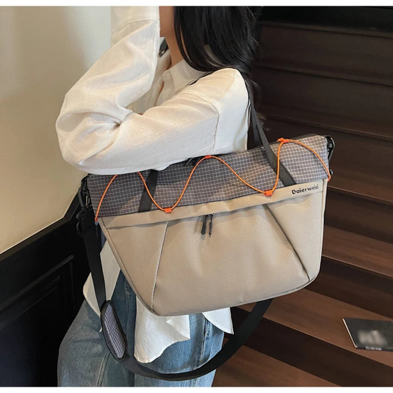 Fitness nylon yoga bag dry wet separation large capacity shoulder tote bag - product image