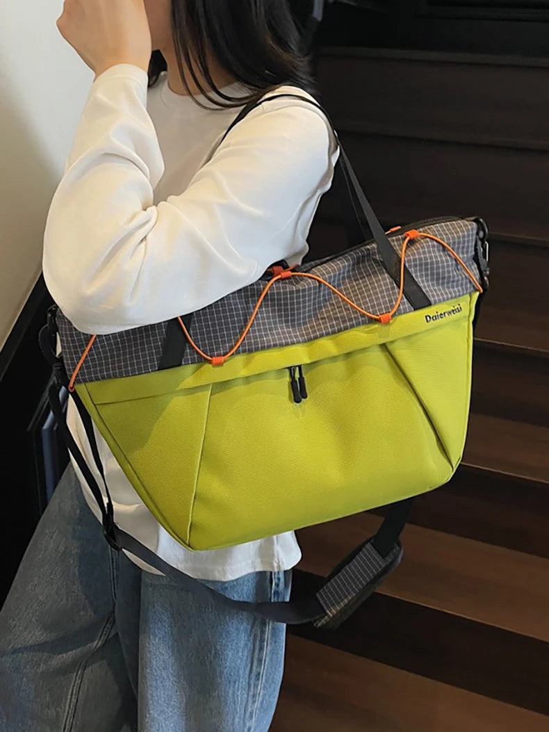 Fitness nylon yoga bag dry wet separation large capacity shoulder tote bag - product image