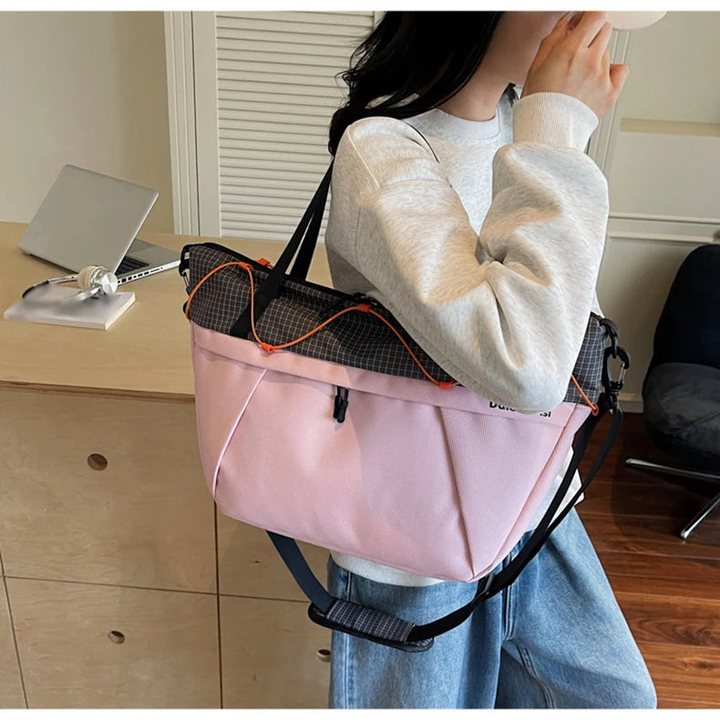Fitness nylon yoga bag dry wet separation large capacity shoulder tote bag - product image