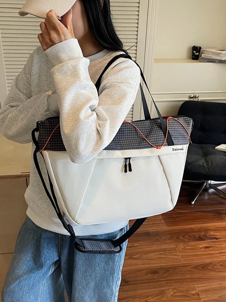 Fitness nylon yoga bag dry wet separation large capacity shoulder tote bag - product image
