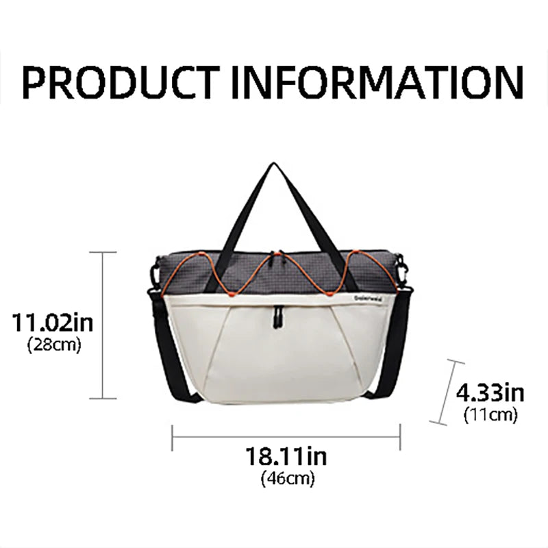 Fitness nylon yoga bag dry wet separation large capacity shoulder tote bag - product image