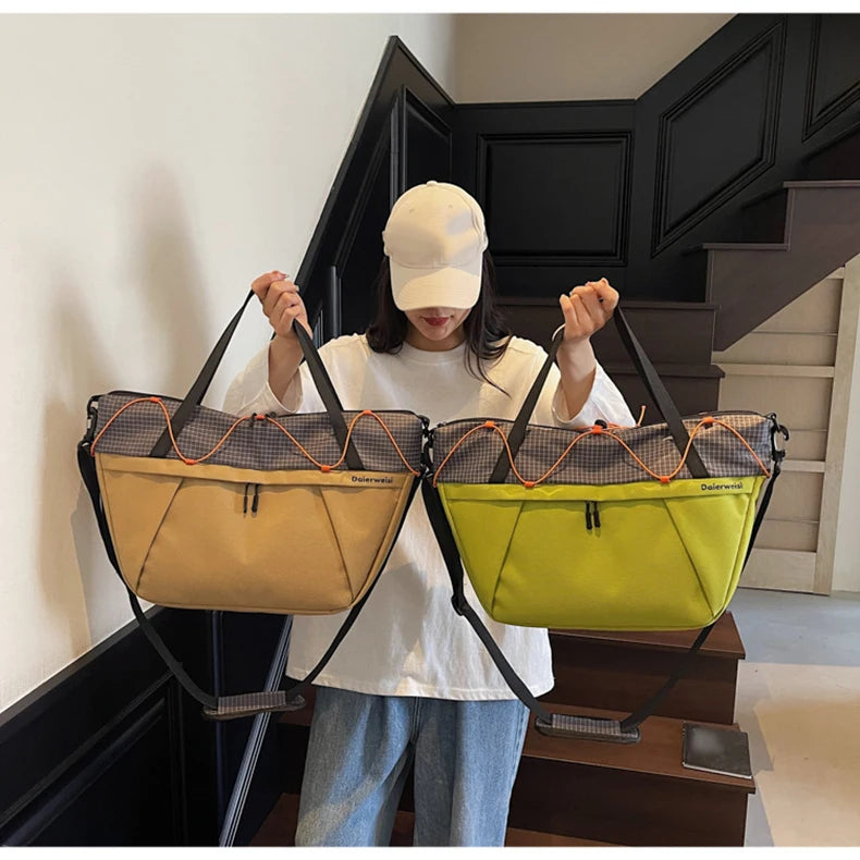 Fitness nylon yoga bag dry wet separation large capacity shoulder tote bag - product image