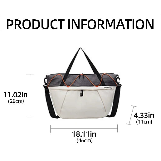 Fitness nylon yoga bag dry wet separation large capacity shoulder tote bag - product image