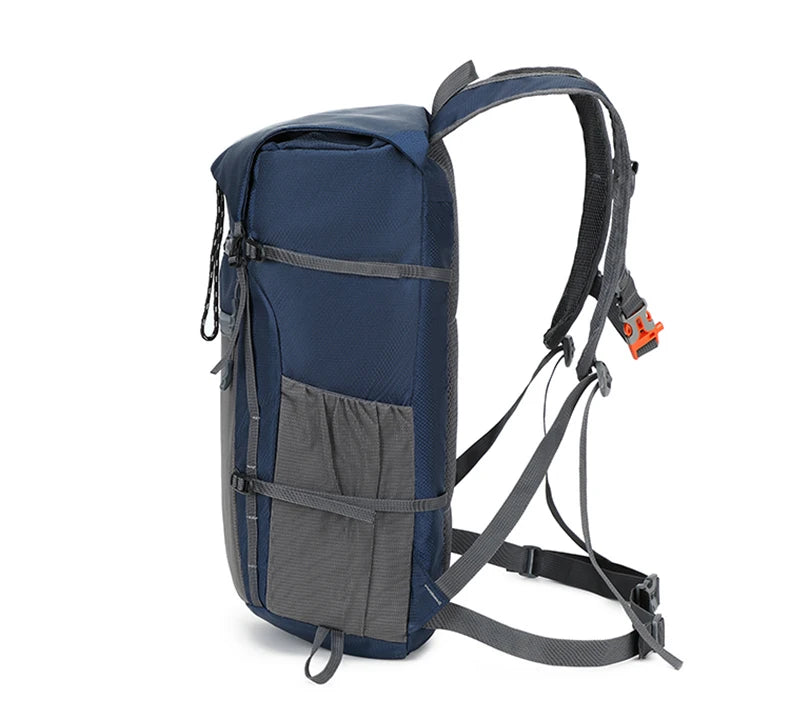 Foldable waterproof oxford outdoor camping hiking backpack with multiple pockets - product image