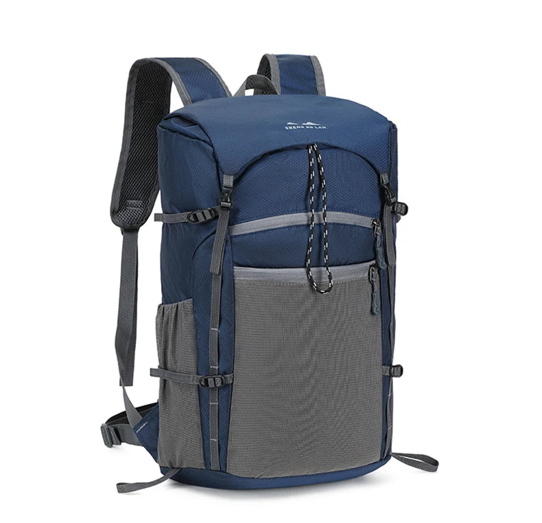 Foldable waterproof oxford outdoor camping hiking backpack with multiple pockets - product image