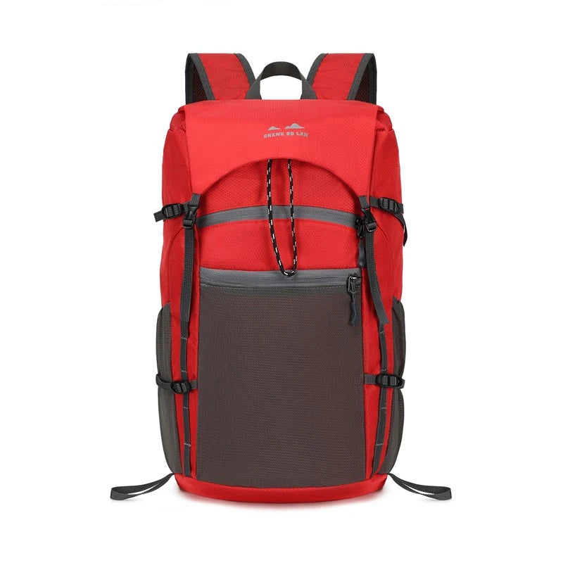 Foldable waterproof oxford outdoor camping hiking backpack with multiple pockets - product image