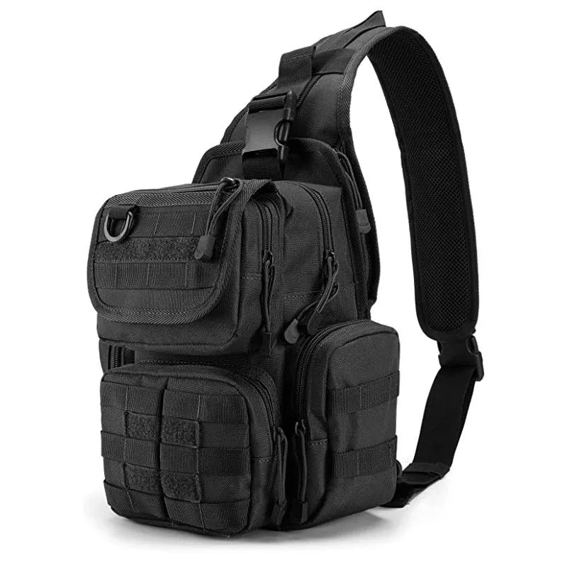 Gun holster tactical nylon backpack chest sling molle pouch hunting outdoor bag - product image