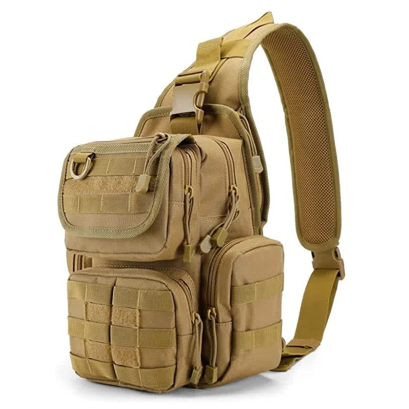 Gun holster tactical nylon backpack chest sling molle pouch hunting outdoor bag - product image