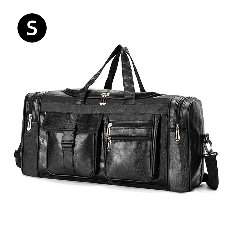 Gym fitness duffel pu travel handheld outdoor hiking large capacity messenger bag - product image