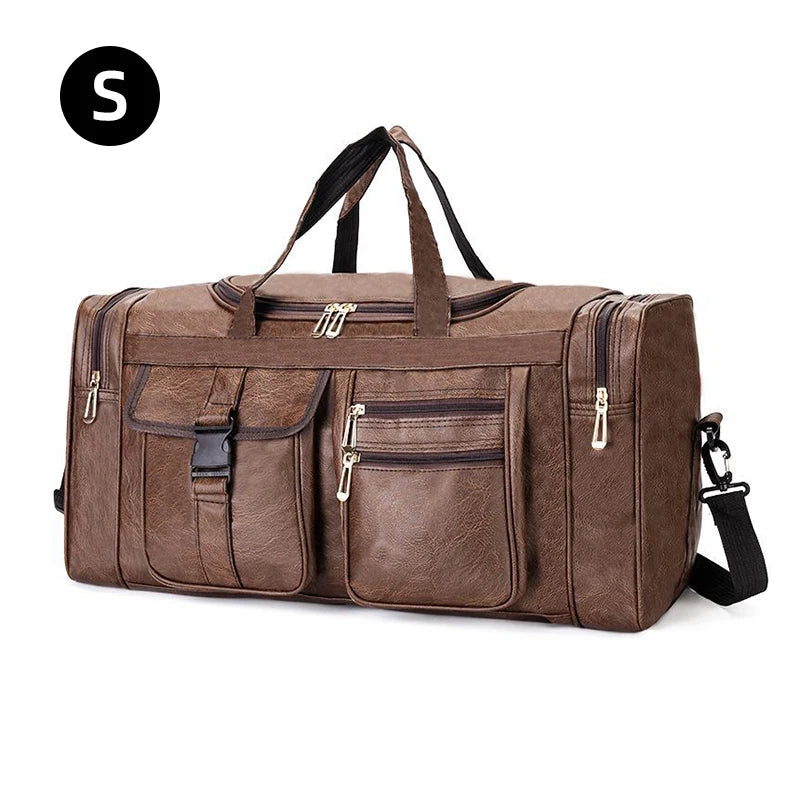 Gym fitness duffel pu travel handheld outdoor hiking large capacity messenger bag - product image