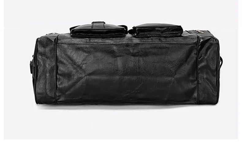 Gym fitness duffel pu travel handheld outdoor hiking large capacity messenger bag - product image