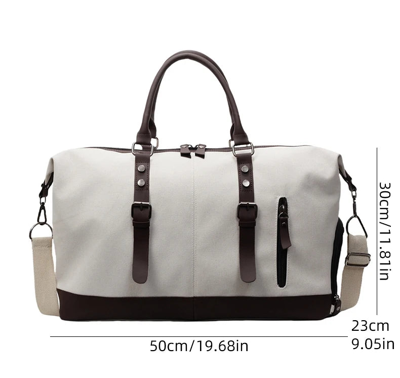 Gym fitness large capacity shoulder duffel with shoe compartment travel weekend - product image