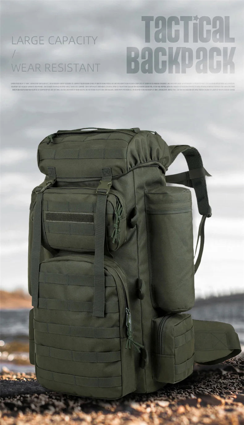 Large capacity nylon climbing camping mountaineering backpack - product image