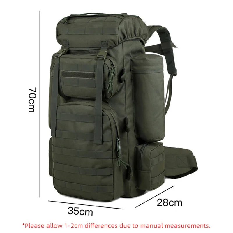 Large capacity nylon climbing camping mountaineering backpack - product image