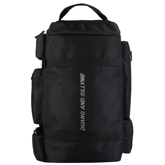 Large capacity nylon fitness duffel with dry wet shoes pocket and multi carry - product image
