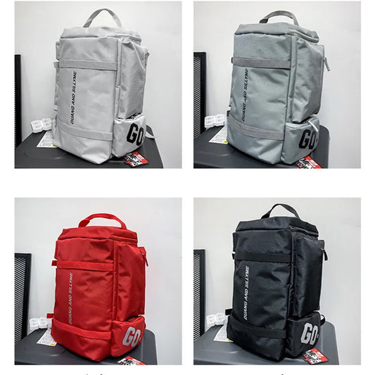 Large capacity nylon fitness duffel with dry wet shoes pocket and multi carry - product image